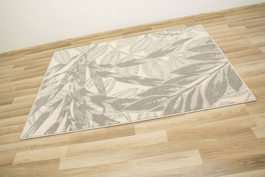 Wełniany Dywan Isfahan-M Zamio Popielaty Wełna Liście Palm