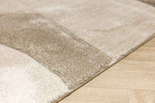 Dywan Kandy N412A l.beige/emeral Butelkowa Zieleń Beż Fryz