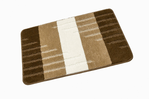 Dywanik Łazienkowy Vic Beige Beż Brąz Paski