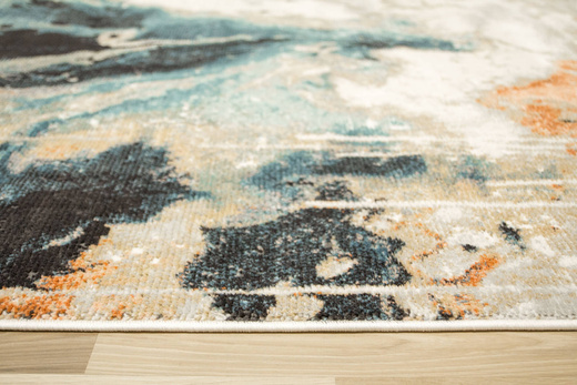 Dywan Lucca 9815B l.grey/cream Abstrakcyjny Turkus Grafit Łosoś