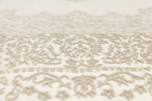 Lśniący Dywan Allora Plus E976A cream/beige Krem Beż Złoty Ornament