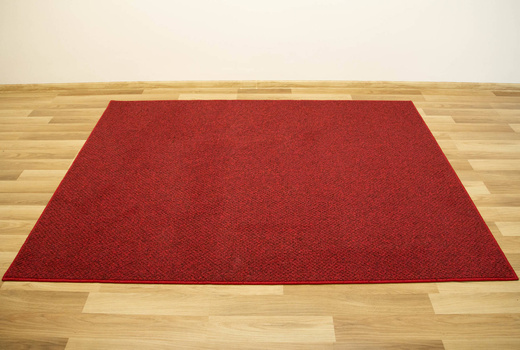 Wykładzina Pętelkowa Stockholm 35 Czerwony Czarny Melanższerokość 4 m