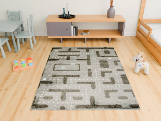 Dywan Dziecięcy Lima 9374B l.grey/d.grey Szary Grafit