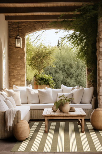 Dywan Dwustronny Sznurkowy Brussels 205617/10210 coffee Outdoor