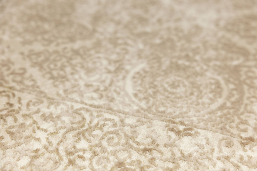 Chodnik Allora Plus 7754A l.beige Beż Krem Złoty Ornament szerokość 120 cm