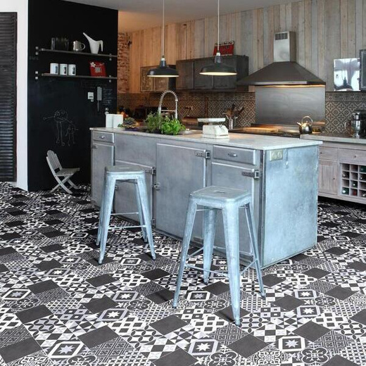 Wykładzina PCV Plaza Amadora 990D Płytki Patchwork Mozaika szerokość 3 m