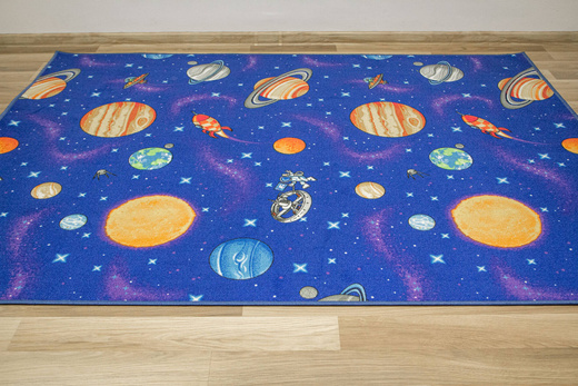 Dywan Dziecięcy Galaxy Galaktyka Komos Rakiety Planety