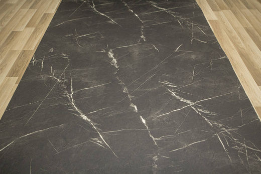 Wykładzina PCV Stellar Celeste 598 Marmur Grafit Szary szerokość 3 m
