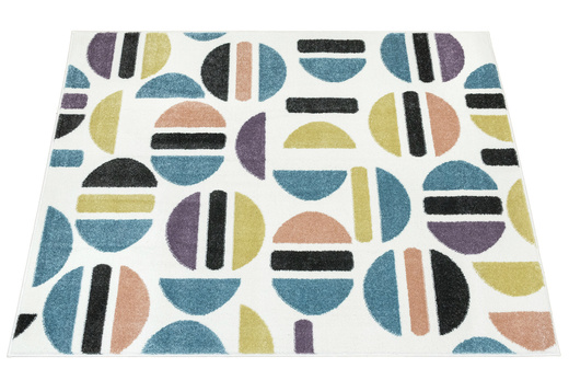 Dywan Dziecięcy Lima M045A rose/blue Krem Fiolet Półkola