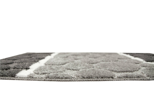 Komplet 3-częściowy Łazienkowy Siena Grey Szary Kropki Paski