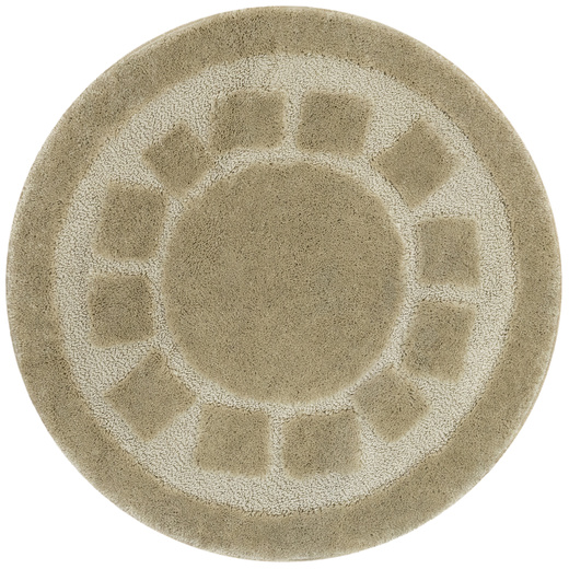 Dywanik Okrągły Łazienkowy Antypoślizgowy Ocean Light Beige Jasny Beż