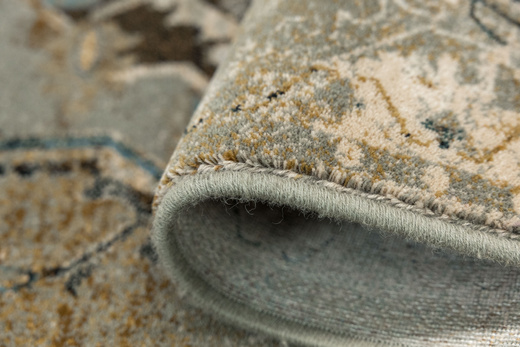 Wełniany Dywan Dywilan Omega Abbas Koniak Ornament