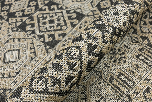 Antypoślizgowy Dywan FLEX 19636/P10 Grafit Beż Patchwork