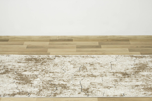 Chodnik Zer Lux 5762B Lśniący Beż Szary Piaskowiec szerokość 100 cm