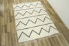Dywan Karof 6062A grey/white 43 Krem Szare Zygzaki