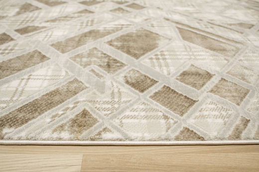 Dywan Garda P1149 Vizon Beż Krem Romby Marmur