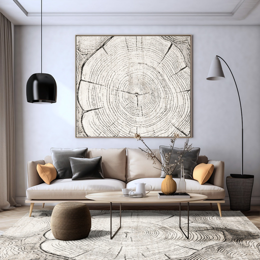 Dywan Matara P156A l.grey/sp.antr Szary Beż Krem Pień