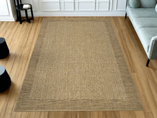 Dywan Sznurkowy Ella ST036A brown/brown Beż Brąz Ramka Outdoor