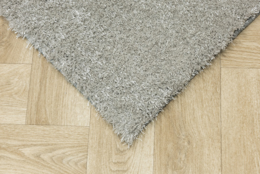 Wykładzina Luksusowa Shaggy Silky 72 Srebrzysty Szary szerokość 4 m