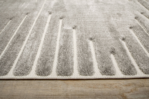 Dywan Shaggy Lula Soft IM43A CNFG4 Cream/Grey Szary Geometryczny Romby Kreski