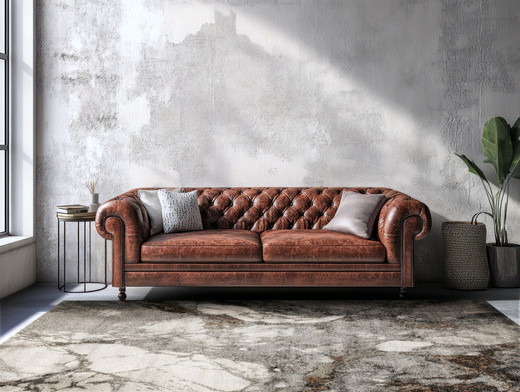 Dywan Ponte N844A l.grey/d.grey Szary Brąz Marmur