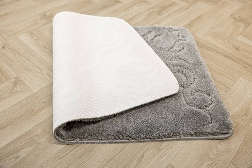 Dywanik Łazienkowy Antypoślizgowy Marika Grey Szary Kwiaty