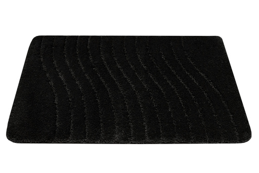 Dywanik Łazienkowy Antypoślizgowy Sara Black Czarny Fale