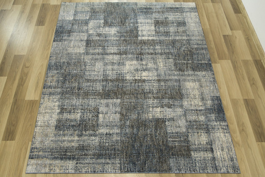 Dywan Kentucky 510 blue Niebieski Kwadraty