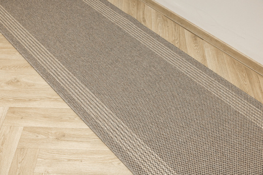 Chodnik Sznurkowy Antypoślizgowy Natura Loper 3415 Beż Paski szerokość 80 cm