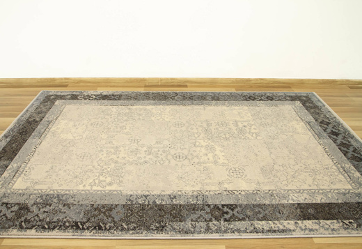 Wełniany Dywilan Moon Lumena Silver Szary Niebieski