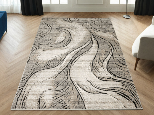 Dywan Matara P176A m.grey/sp.antr Szary Fale