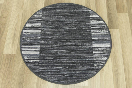 Antypoślizgowy okrągły dywan adagio 29 ciemny szary