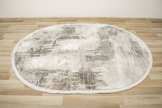 Owalny Dywan 167 d.vizion/gold OW Szary Krem Beż Marmur