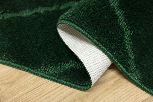 Komplet 3-częściowy Łazienkowy Moreno Green Butelkowa Zieleń Romby