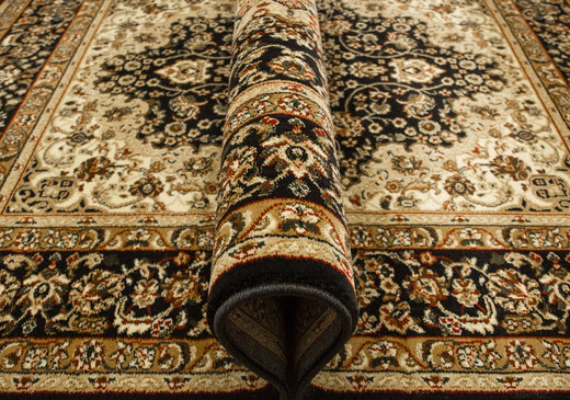 Dywan Super Rose 1874A black/black Czarny Brąz Beż