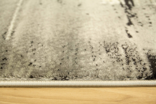 Owalny Dywan Victoria 7657A grey/antracyt O Abstrakcyjny Antrayt Żółty Krem