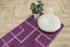 Dywanik Łazienkowy Antypoślizgowy Inez Violet Fioletowy Geometria