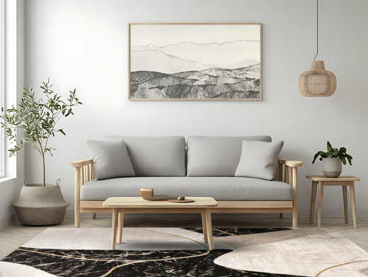 Dywan Kashmir KR205S Black/Vizon Marmur Czarny Złoty