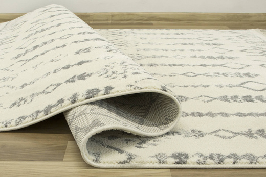 Dywan Karof 2619A white/grey 34 Krem Szary Etno