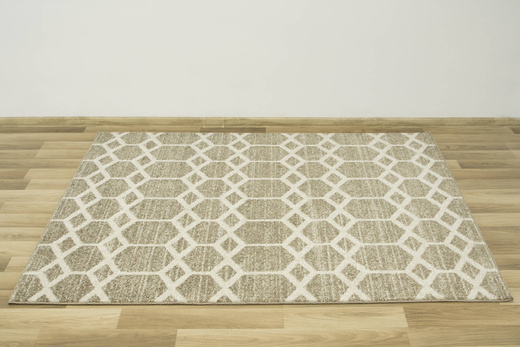 Dywan Dutch Level A167A beige Beż Krem Romby Plastry Miodu