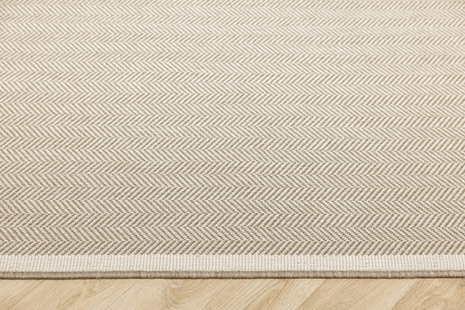 Dwustronny Sznurkowy Chodnik Brussels 205681/10610 Linen Krem Beż Jodełka szerokość 80 cm