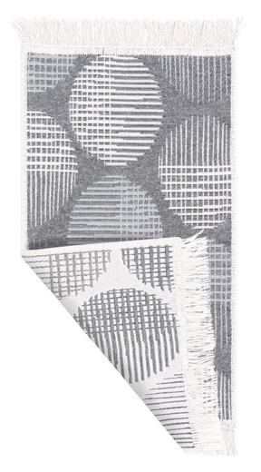 Dwustronny Dywanik Chodniczek Orient 40x70 6 Koła Szare