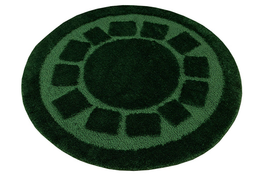 Dywanik Okrągły Łazienkowy Antypoślizgowy Ocean Butelkowa Zieleń