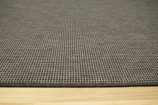 Dywan Dwustronny Sznurkowy Brussels 205664/11010 night silver Grafit Szary Pasy Outdoor