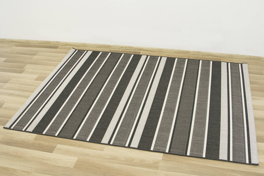 Dywan Sznurkowy Split 48118/690 Grafit Krem Pasy