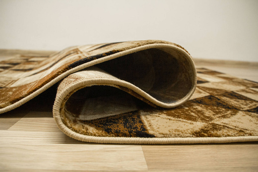 Dywan Super Rose 9592A Brown/Beige Brąz Beż Krem Trójkąty