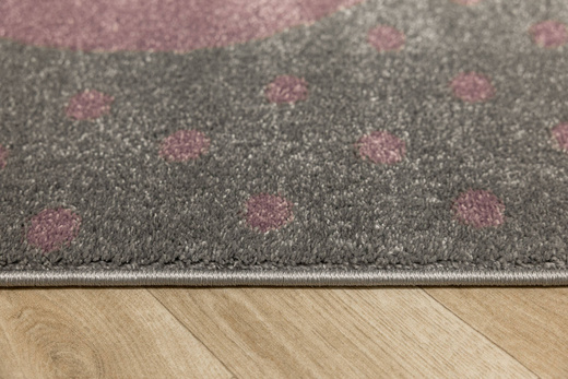 Dywan Dziecięcy Lima G930A l.grey/lila Szary Fiolet Serce