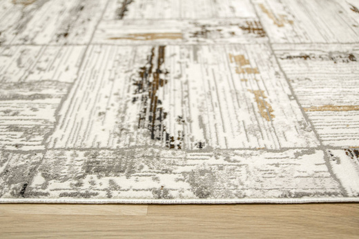 Dywan Modena 5309 bone/d.brown Krem Szary Złoty Przeciecierany Tynk