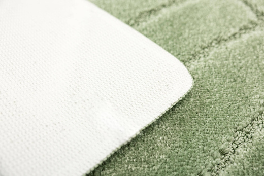 Dywanik Łazienkowy Antypoślizgowy Sash Sage Zielony Pasy