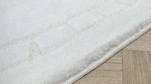 Dywanik Łazienkowy Antypoślizgowy Ocean White Biały Owalny